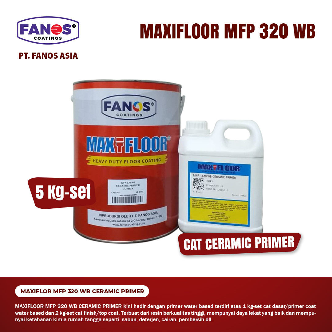 Aplikasi Maxifloor MFP 320 WB Ceramic Primer pada lantai keramik atau granit
