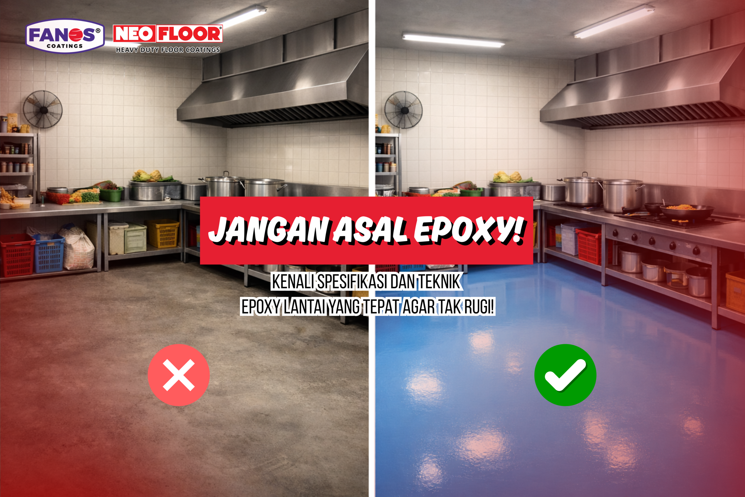 Jangan sampai salah! Begini cara aplikasi epoxy dapur MBG