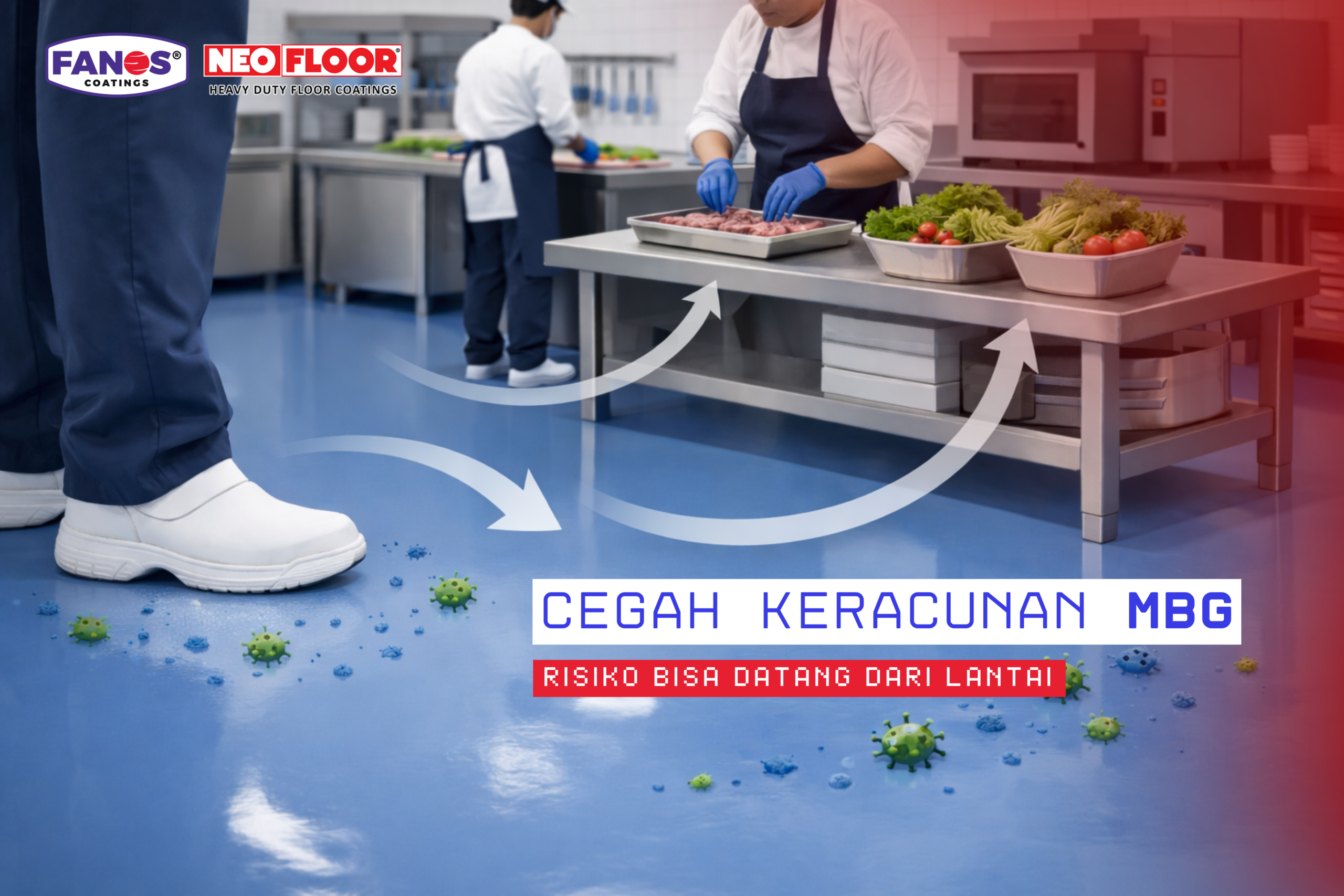 Cegah keracunan MBG: risiko bisa datang dari lantai yang tak memenuhi standar